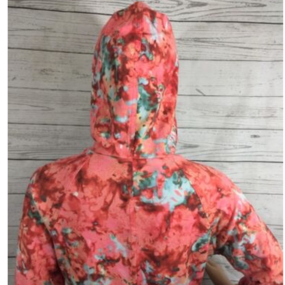 Boston Proper Hoodie XS Pink Watercolor Floral - Picture 7 of 8